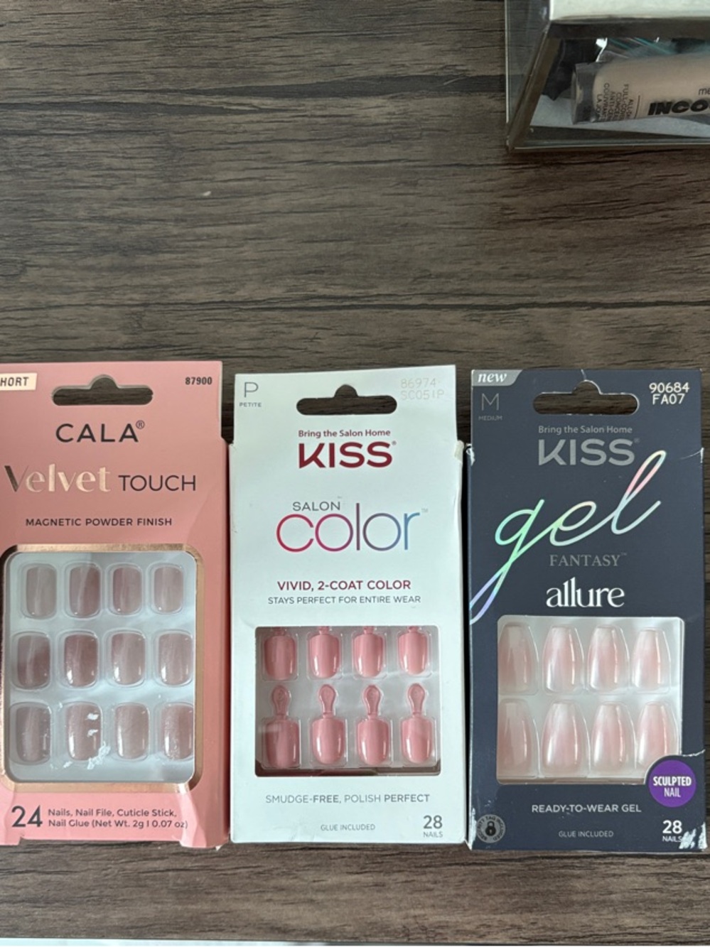 KISS Salon Color Pink Press-On Nails Trio Pack - Blush & Nude Shades
